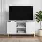 Preview: ARDEBO.de - TV-Schränk Hochglanz Weiß 102 x 34,5 x 50 cm Holzwerkstoff