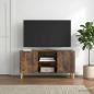 Preview: ARDEBO.de - TV-Schränk 102 x 34,5 x 50 cm Räuchereiche Holzwerkstoff