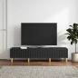 Preview: ARDEBO.de - TV-Schränk 147 x 34,5 x 30 cm Schwarz Holzwerkstoff