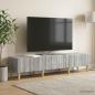 Preview: TV-Schränk Graues Sonoma 147 x 34,5 x 30 cm Holzwerkstoff