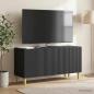 Preview: ARDEBO.de - TV-Schränk 99 x 34,5 x 50 cm Schwarz Holzwerkstoff
