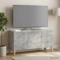 Preview: ARDEBO.de - TV-Schränk 99 x 34,5 x 50 cm Betongrau Holzwerkstoff