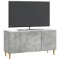 Preview: TV-Schränk 99 x 34,5 x 50 cm Betongrau Holzwerkstoff