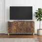 Preview: ARDEBO.de - TV-Schränk 99 x 34,5 x 50 cm Räuchereiche Holzwerkstoff