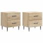 Preview: Nachttisch 2 Stk. Sonoma-Eiche 43 x 34,5 x 47,5 cm