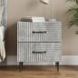 Preview: ARDEBO.de - Nachttisch Betongrau 43 x 34,5 x 47,5 cm Holzwerkstoff