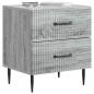 Preview: Nachttisch Graues Sonoma 43 x 34,5 x 47,5 cm Holzwerkstoff