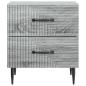 Preview: Nachttisch Graues Sonoma 43 x 34,5 x 47,5 cm Holzwerkstoff