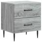 Preview: Nachttisch 2 Stk. Sonoma-Grau 43 x 34,5 x 47,5 cm Holzwerkstoff