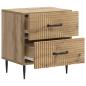 Preview: Nachttisch Artisan-Eiche 43 x 34,5 x 47,5 cm Holzwerkstoff