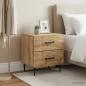 Preview: Nachttisch 2 stk. Artisan-Eiche 43 x 34,5 x 47,5 cm