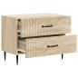 Preview: Nachttisch Sonoma-Eiche 62 x 34,5 x 47,5 cm Holzwerkstoff