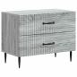 Preview: Nachttisch Graues Sonoma 62 x 34,5 x 47,5 cm Holzwerkstoff