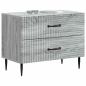 Preview: Nachttisch Graues Sonoma 62 x 34,5 x 47,5 cm Holzwerkstoff