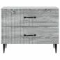 Preview: Nachttisch Graues Sonoma 62 x 34,5 x 47,5 cm Holzwerkstoff