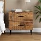 Preview: ARDEBO.de - Nachttisch Altholz 62 x 34,5 x 47,5 cm Holzwerkstoff