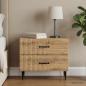 Preview: ARDEBO.de - Nachttisch Artisan-Eiche 62 x 34,5 x 47,5 cm Holzwerkstoff