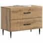 Preview: Nachttisch Artisan-Eiche 62 x 34,5 x 47,5 cm Holzwerkstoff