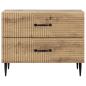 Preview: Nachttisch Artisan-Eiche 62 x 34,5 x 47,5 cm Holzwerkstoff