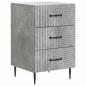 Preview: Nachttisch Betongrau 43 x 41 x 66,5 cm Holzwerkstoff