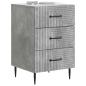 Preview: Nachttisch Betongrau 43 x 41 x 66,5 cm Holzwerkstoff