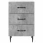 Preview: Nachttisch Betongrau 43 x 41 x 66,5 cm Holzwerkstoff