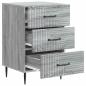 Preview: Nachttisch Graues Sonoma 43 x 41 x 66,5 cm Holzwerkstoff
