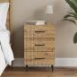 Preview: ARDEBO.de - Nachttisch Artisan-Eiche 43 x 41 x 66,5 cm Holzwerkstoff