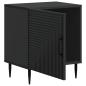 Preview: Nachttisch Schwarz 43 x 34,5 x 50 cm Holzwerkstoff