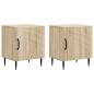Preview: Nachttisch 2 stk. Sonoma-Eiche 43 x 34,5 x 50 cm Holzwerkstoff