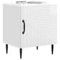 Preview: Nachttisch 2 stk. Hochglanz Weiß 43 x 34,5 x 50 cm