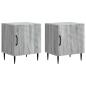 Preview: Nachttisch 2 stk. Graues Sonoma 43 x 34,5 x 50 cm Holzwerkstoff