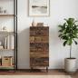 Preview: ARDEBO.de - Schubladenschrank Altholz 33 x 34,5 x 89,5 cm Holzwerkstoff