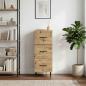 Preview: Schubladenschrank 33 x 34,5 x 89,5 cm Holzwerkstoff