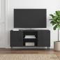 Preview: ARDEBO.de - TV-Schränk Schwarz 102 x 34,5 x 50 cm Holzwerkstoff