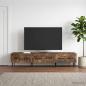 Preview: ARDEBO.de - TV-Schränk Geräucherte Eiche 147 x 34,5 x 30 cm Holzwerkstoff