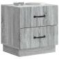 Preview: Nachttisch Graues Sonoma 43 x 34,5 x 44,5 cm Holzwerkstoff