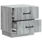 Preview: Nachttisch Graues Sonoma 43 x 34,5 x 44,5 cm Holzwerkstoff