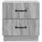 Preview: Nachttisch Graues Sonoma 43 x 34,5 x 44,5 cm Holzwerkstoff