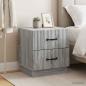 Preview: ARDEBO.de - Nachttisch 2 stk. Graues Sonoma 43 x 34,5 x 44,5 cm