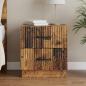 Preview: ARDEBO.de - Nachttisch Altholz 43 x 34,5 x 44,5 cm Holzwerkstoff
