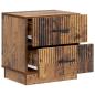 Preview: Nachttisch Altholz 43 x 34,5 x 44,5 cm Holzwerkstoff