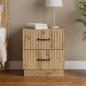 Preview: ARDEBO.de - Nachttisch Artisan-Eiche 43 x 34,5 x 44,5 cm Holzwerkstoff