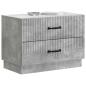 Preview: Nachttisch Betongrau 62 x 34,5 x 44,5 cm Holzwerkstoff