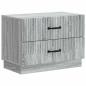 Preview: Nachttisch Sonoma-Grau 62 x 34,5 x 44,5 cm Holzwerkstoff