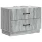 Preview: Nachttisch Sonoma-Grau 62 x 34,5 x 44,5 cm Holzwerkstoff