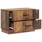 Preview: Nachttisch Altholz 62 x 34,5 x 44,5 cm Holzwerkstoff