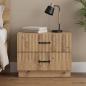 Preview: ARDEBO.de - Nachttisch Artisan-Eiche 62 x 34,5 x 44,5 cm Holzwerkstoff
