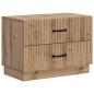 Preview: Nachttisch Artisan-Eiche 62 x 34,5 x 44,5 cm Holzwerkstoff
