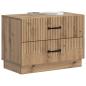 Preview: Nachttisch Artisan-Eiche 62 x 34,5 x 44,5 cm Holzwerkstoff